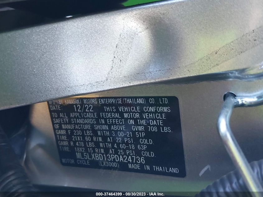 2023 KAWASAKI KLX300 D ML5LXBD13PDA24736