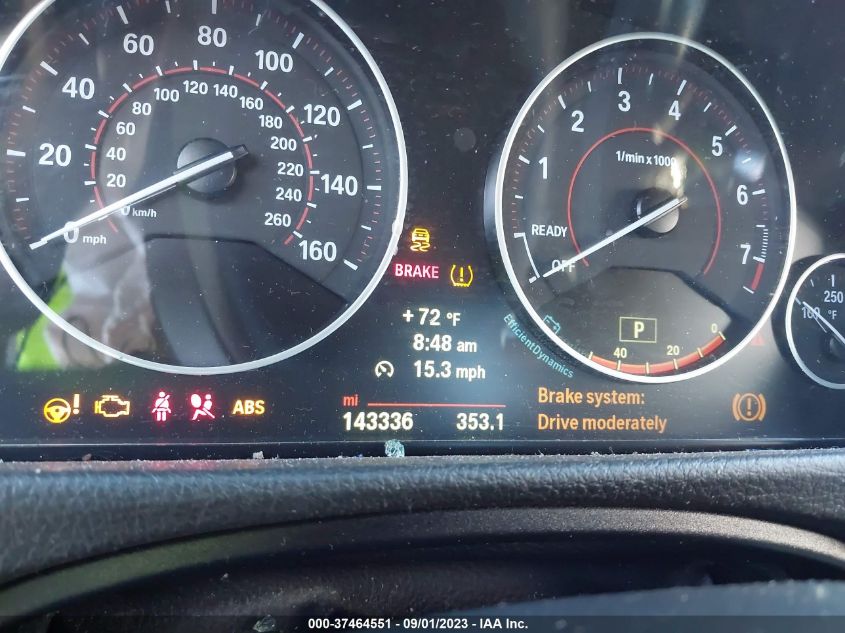 2014 BMW 3 SERIES GRAN TURISMO 335I XDRIVE WBA3X9C59ED867740