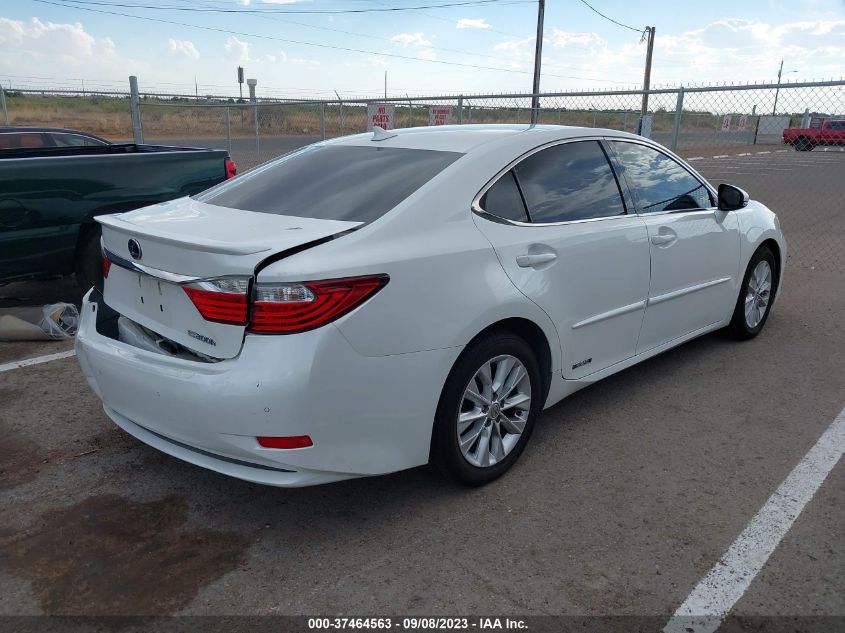 2013 LEXUS ES 300H HYBRID JTHBW1GG8D2021431