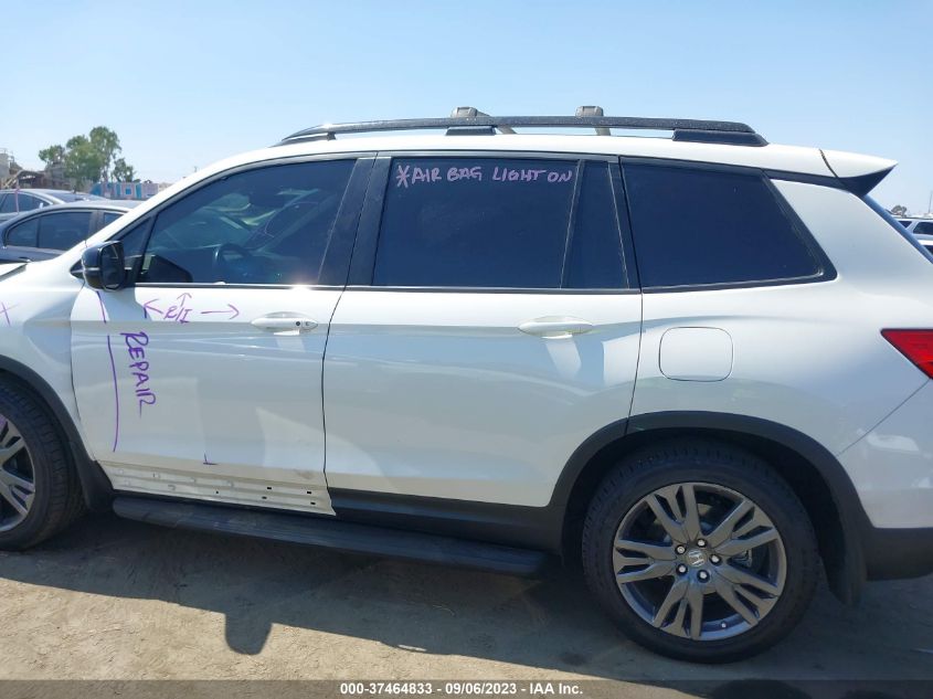 2019 HONDA PASSPORT EX-L 5FNYF7H50KB000255