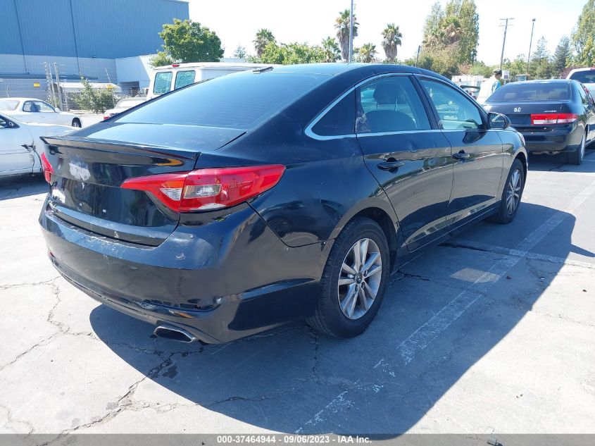 2015 HYUNDAI SONATA 2.4L SE - 5NPE24AF8FH014217