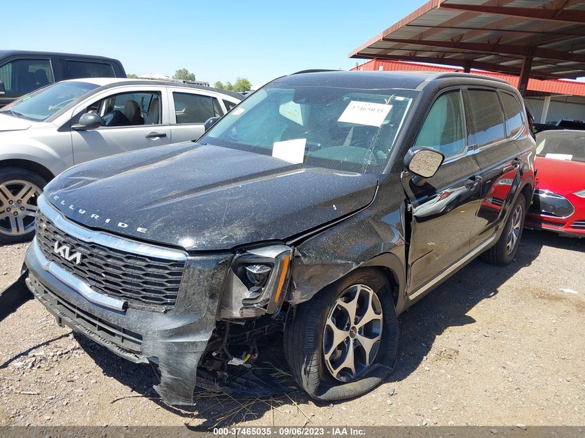 VIN 5XYP34HC2NG282669 2022 KIA TELLURIDE EX