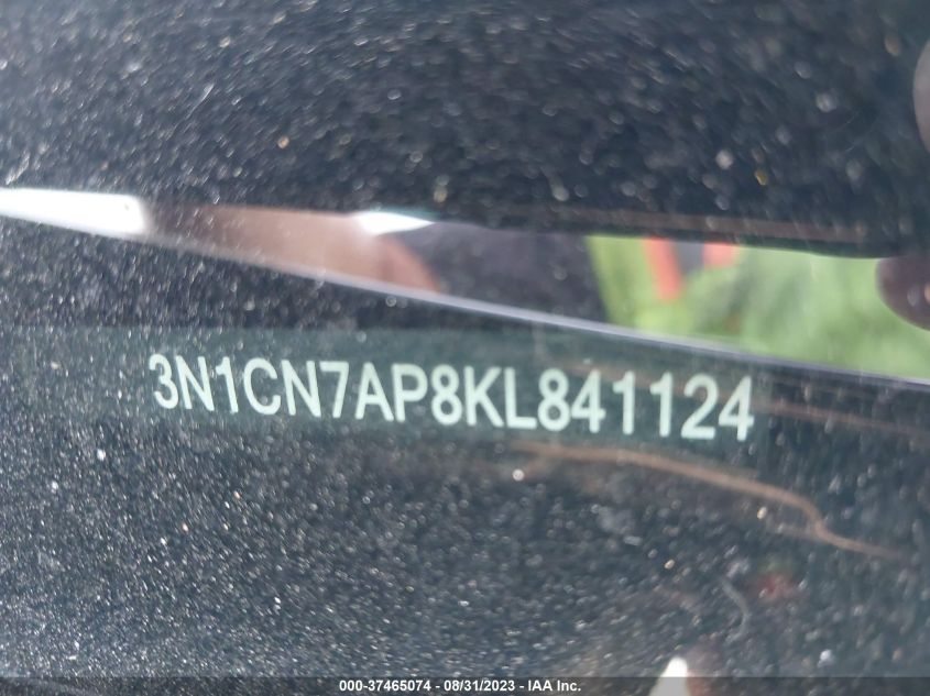 2019 NISSAN VERSA SEDAN SV 3N1CN7AP8KL841124