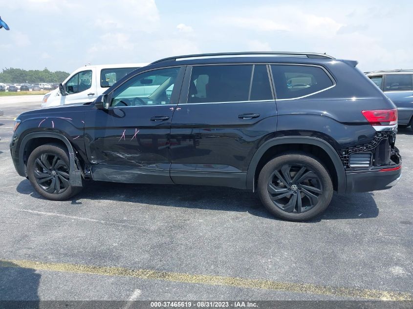 2022 VOLKSWAGEN ATLAS 3.6L V6 SE W/TECHNOLOGY - 1V2JR2CA7NC565540