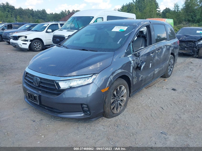 VIN 5FNRL6H72MB000916 2021 HONDA ODYSSEY EXL