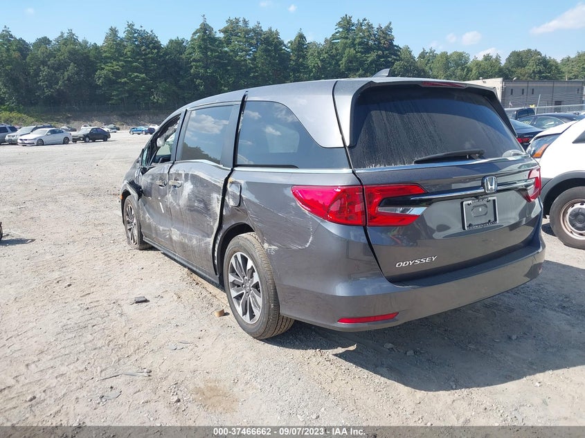 VIN 5FNRL6H72MB000916 2021 HONDA ODYSSEY EXL