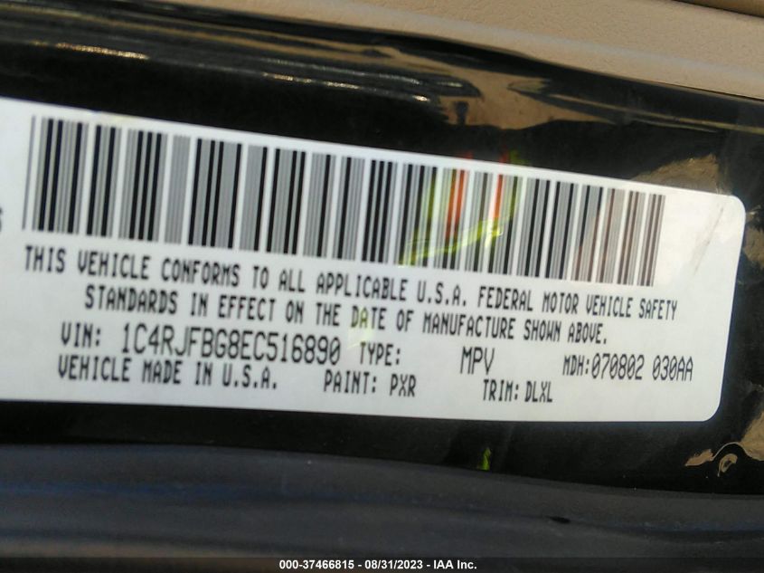 2014 JEEP GRAND CHEROKEE LIMITED - 1C4RJFBG8EC516890