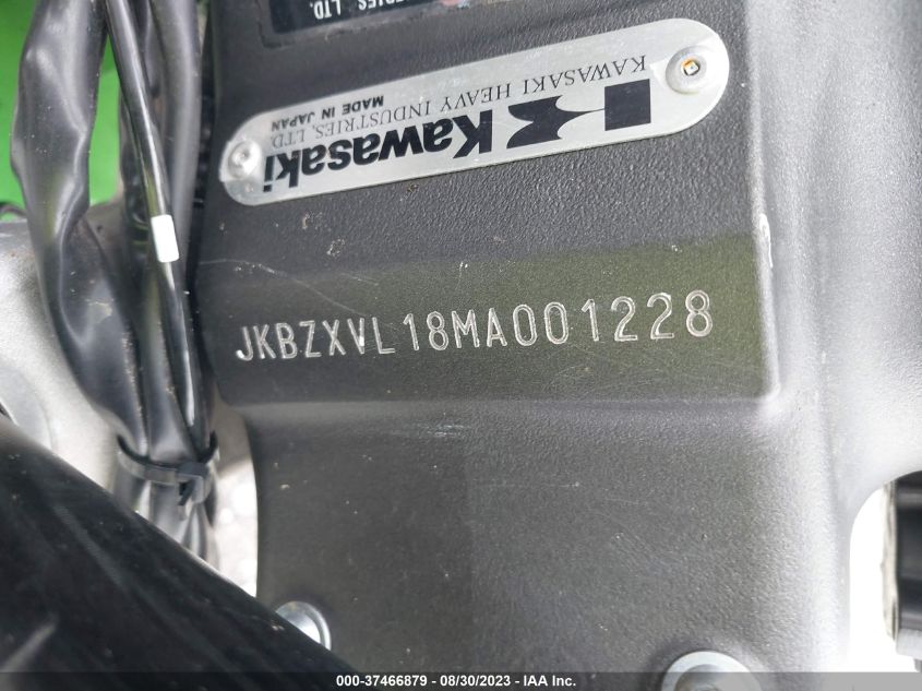 2021 KAWASAKI ZX1002 L JKBZXVL18MA001228