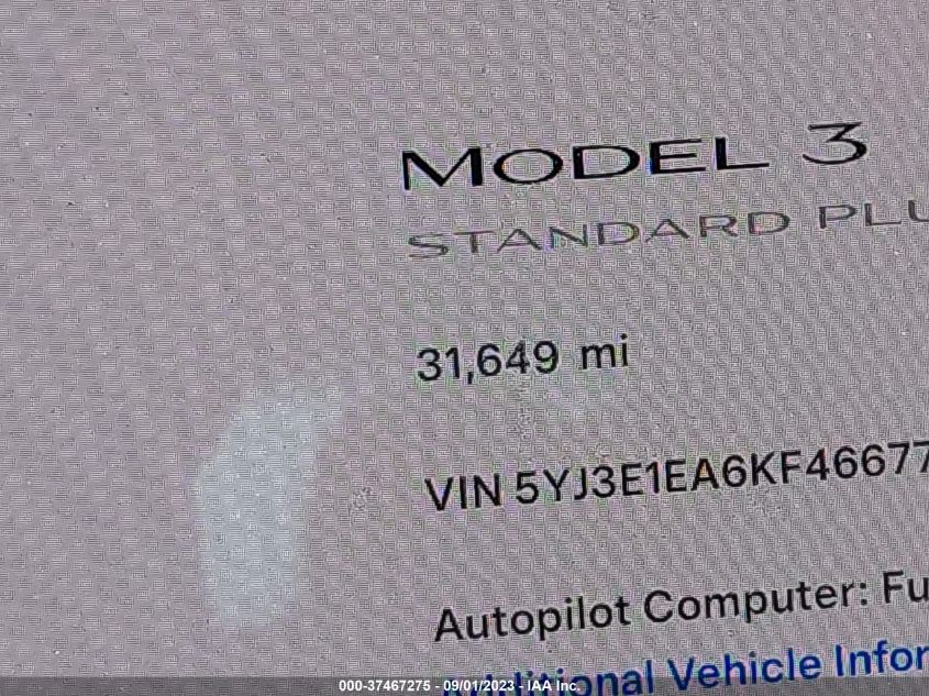 2019 TESLA MODEL 3 RANGE - 5YJ3E1EA6KF466770