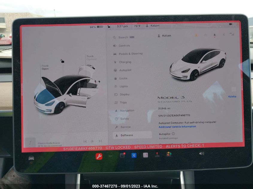 2019 TESLA MODEL 3 RANGE - 5YJ3E1EA6KF466770