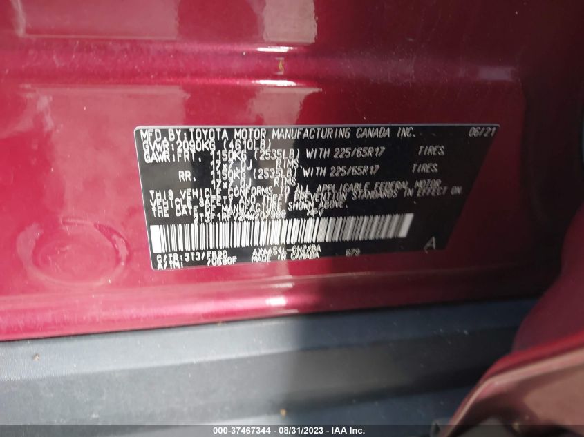 2021 TOYOTA RAV4 LE - 2T3F1RFV2MW207988