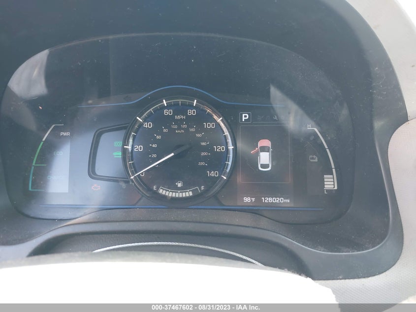 VIN KMHC65LC0JU083269 2018 HYUNDAI IONIQ HYBRID BLUE