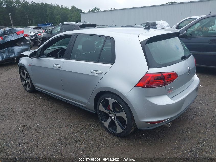 2017 VOLKSWAGEN GOLF GTI S/SE/AUTOBAHN/SPORT - 3VW4T7AU7HM040620