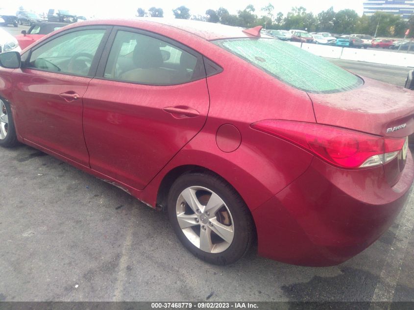 2013 HYUNDAI ELANTRA GLS PZEV - 5NPDH4AEXDH316719