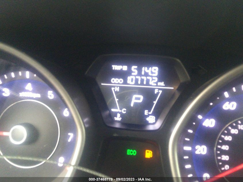 2013 HYUNDAI ELANTRA GLS PZEV - 5NPDH4AEXDH316719
