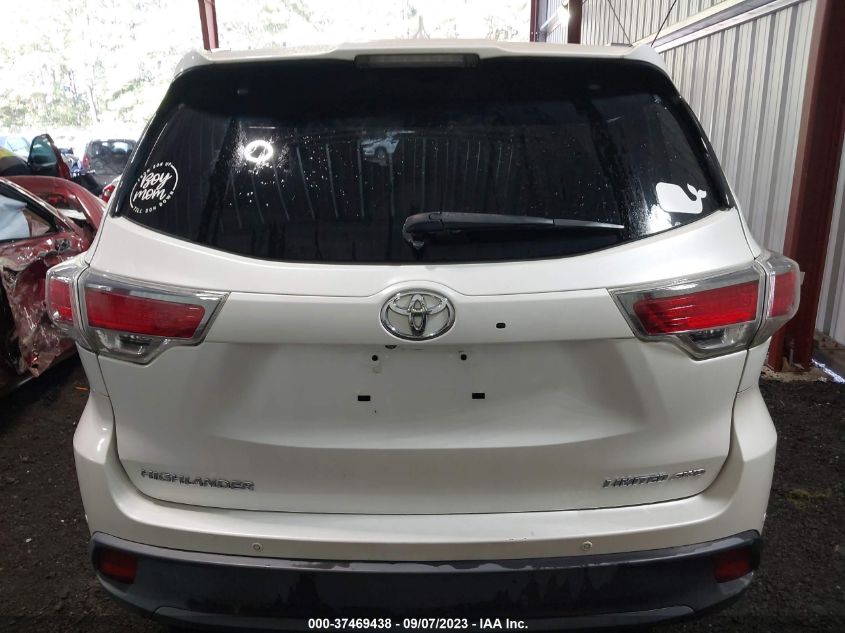2016 TOYOTA HIGHLANDER LIMITED - 5TDDKRFHXGS277503