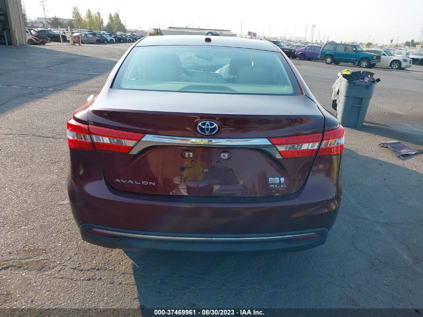 2014 TOYOTA AVALON HYBRID XLE TOURING 4T1BD1EB8EU027925
