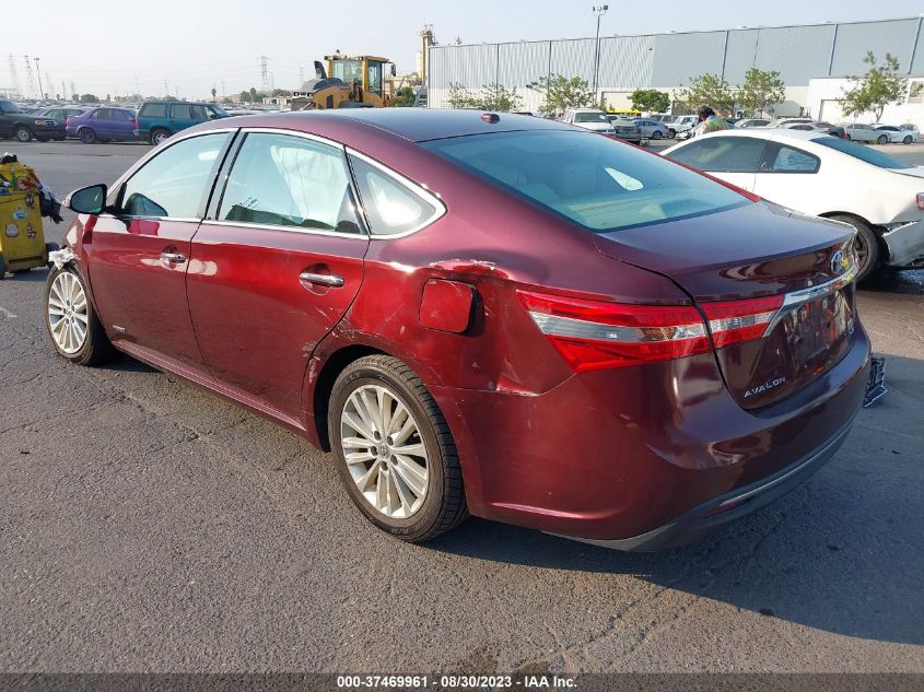 2014 TOYOTA AVALON HYBRID XLE TOURING 4T1BD1EB8EU027925