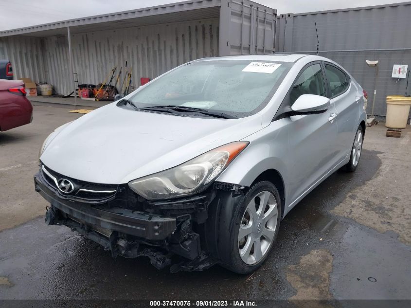 2013 HYUNDAI ELANTRA LIMITED PZEV - KMHDH4AE4DU871666