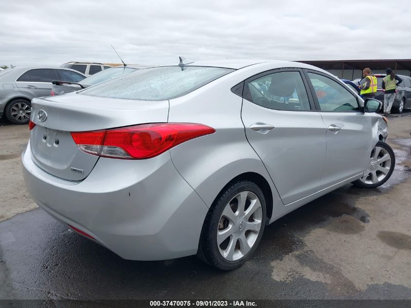 2013 HYUNDAI ELANTRA LIMITED PZEV - KMHDH4AE4DU871666