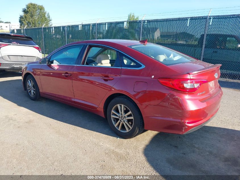 2015 HYUNDAI SONATA 2.4L SE - 5NPE24AF1FH246397