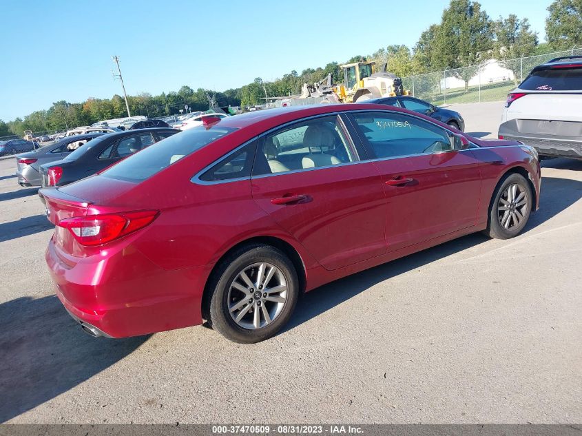 2015 HYUNDAI SONATA 2.4L SE - 5NPE24AF1FH246397