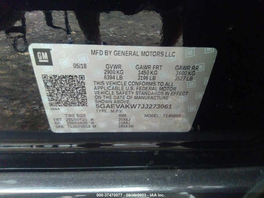 2018 BUICK ENCLAVE ESSENCE - 5GAEVAKW7JJ273061