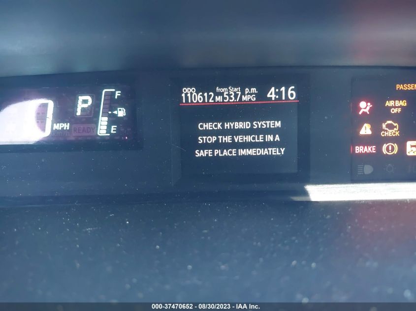 2014 TOYOTA PRIUS C ONE/THREE/TWO/FOUR - JTDKDTB35E1064087