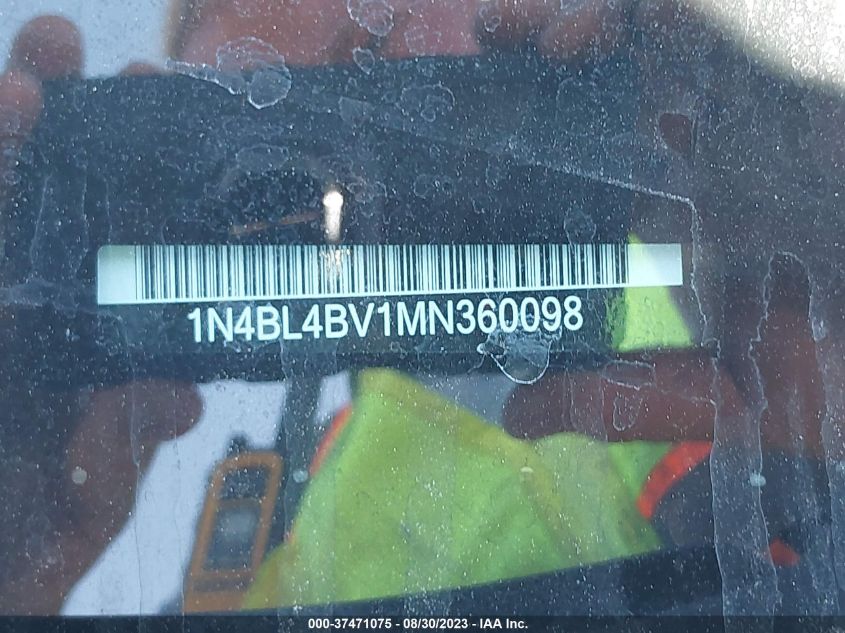 2021 NISSAN ALTIMA 2.5 S - 1N4BL4BV1MN360098