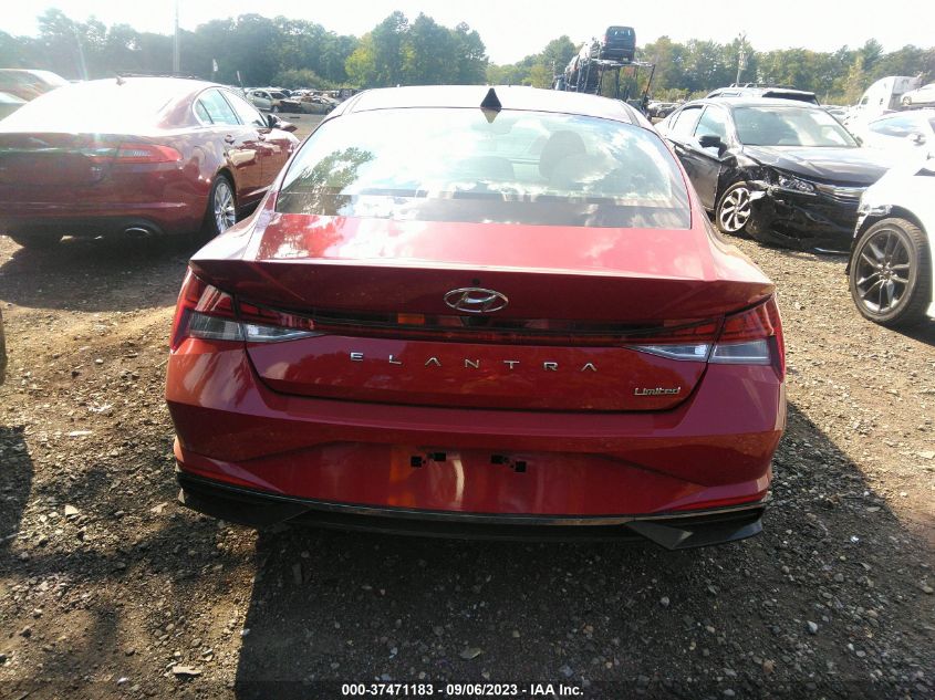 2022 HYUNDAI ELANTRA LIMITED - KMHLP4AG6NU331186