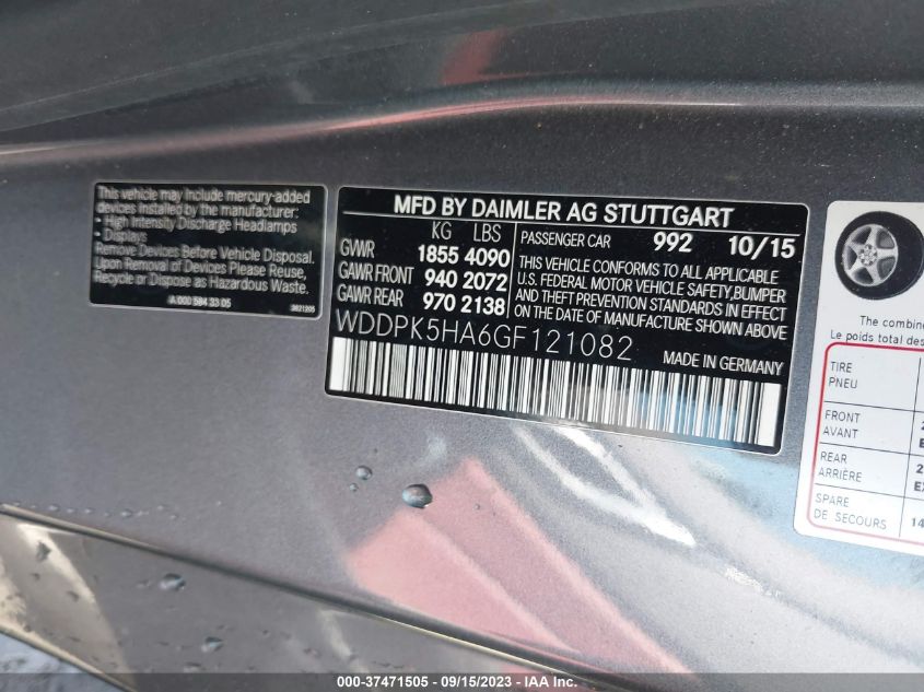 2016 MERCEDES-BENZ SLK SLK 350 - WDDPK5HA6GF121082