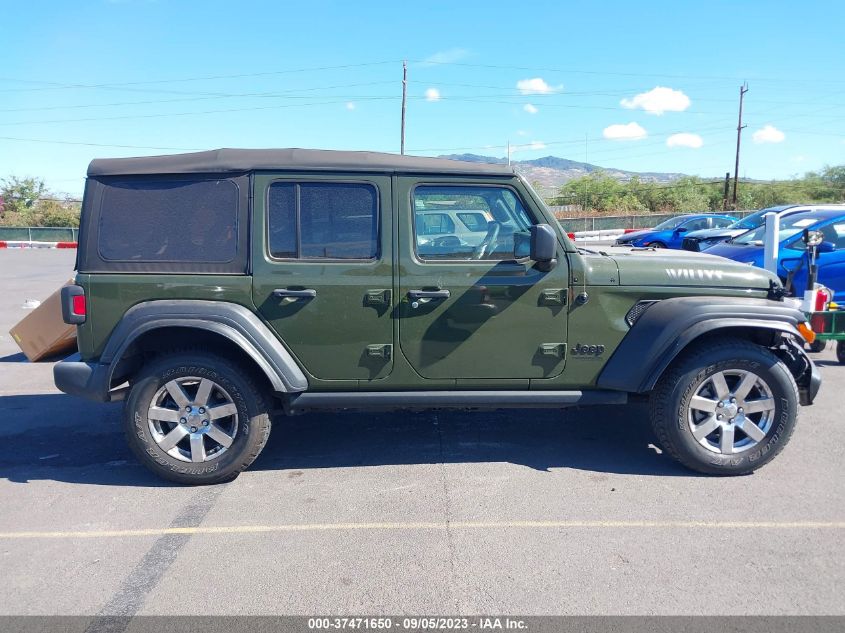 2021 JEEP WRANGLER UNLIMITED WILLYS SPORT 4X4 - 1C4HJXDG1MW774423