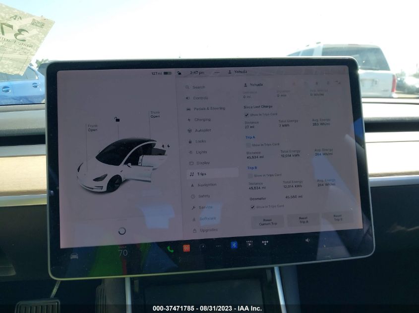 2018 TESLA MODEL 3 RANGE BATTERY - 5YJ3E1EA3JF161872