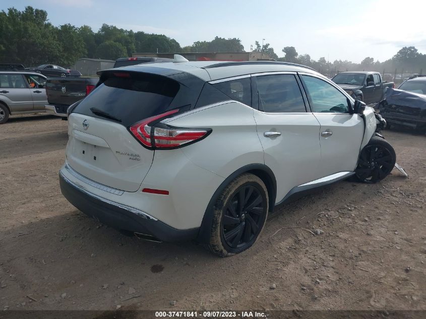 2017 NISSAN MURANO PLATINUM - 5N1AZ2MH4HN146370