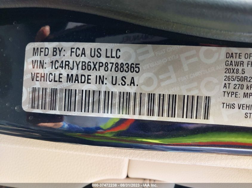 2023 JEEP GRAND CHEROKEE 4XE 1C4RJYB6XP8788365