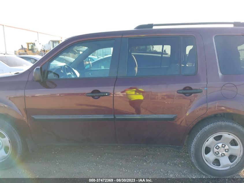 2014 HONDA PILOT LX - 5FNYF4H29EB057496