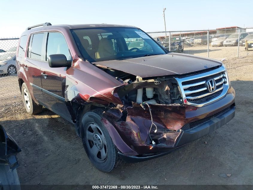 2014 HONDA PILOT LX - 5FNYF4H29EB057496