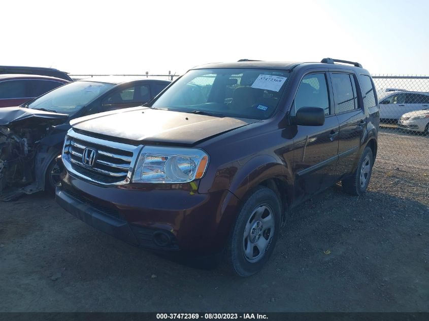 2014 HONDA PILOT LX - 5FNYF4H29EB057496