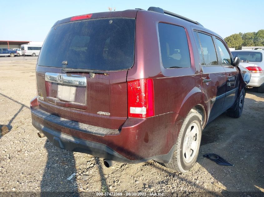 2014 HONDA PILOT LX - 5FNYF4H29EB057496