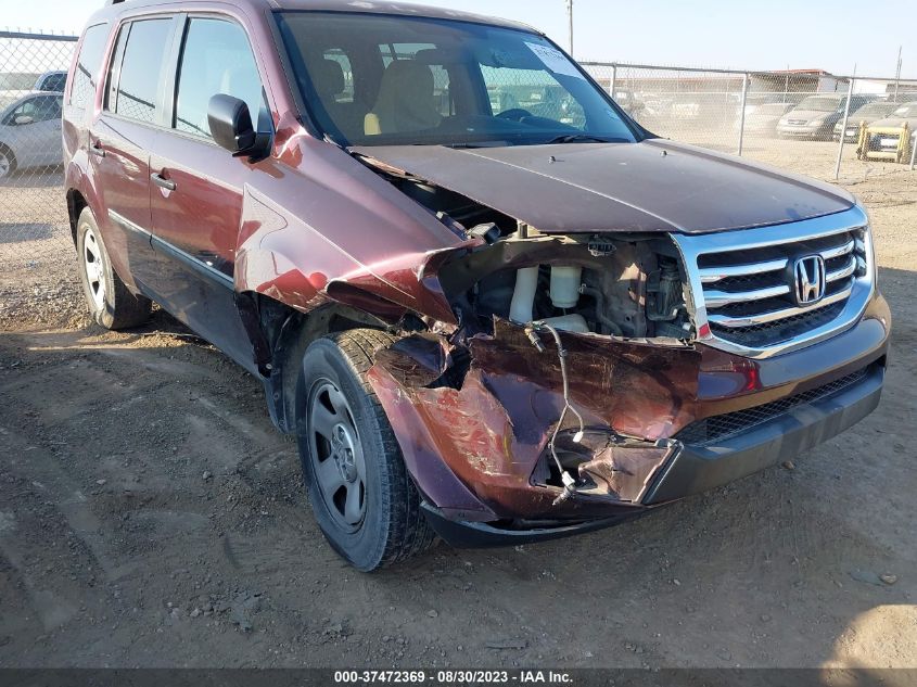2014 HONDA PILOT LX - 5FNYF4H29EB057496