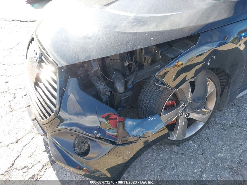 2013 HYUNDAI VELOSTER TURBO W/BLACK INT - KMHTC6AE8DU161286