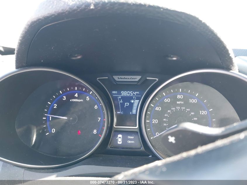2013 HYUNDAI VELOSTER TURBO W/BLACK INT - KMHTC6AE8DU161286