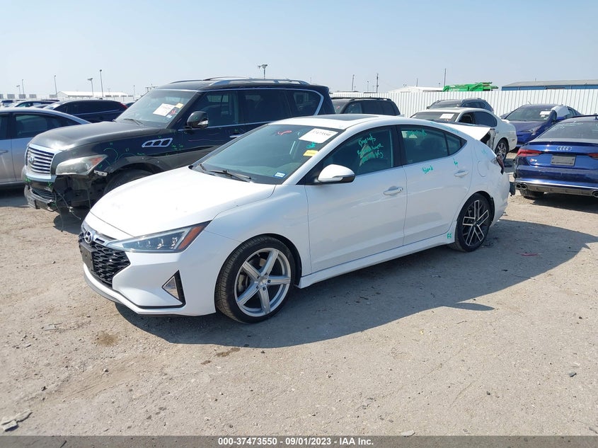 VIN KMHD04LB8KU843540 2019 HYUNDAI ELANTRA SPORT