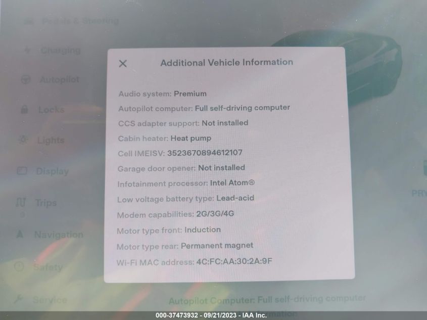 2021 TESLA MODEL 3 - 5YJ3E1EB5MF037972