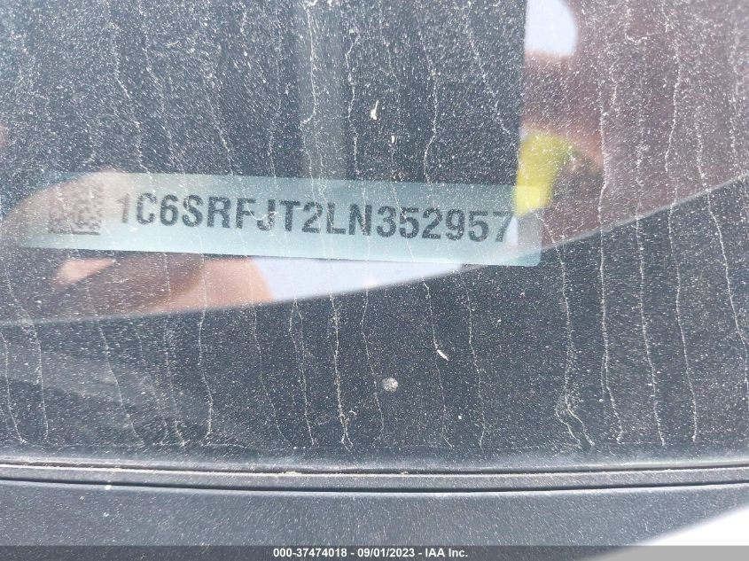 2020 RAM 1500 LARAMIE - 1C6SRFJT2LN352957