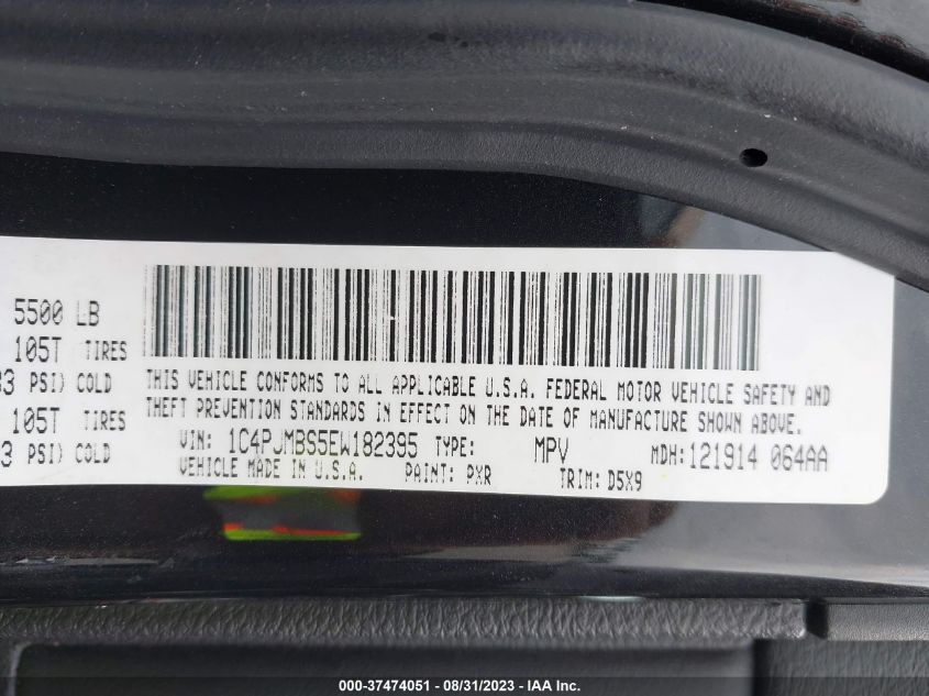 2014 JEEP CHEROKEE TRAILHAWK - 1C4PJMBS5EW182395