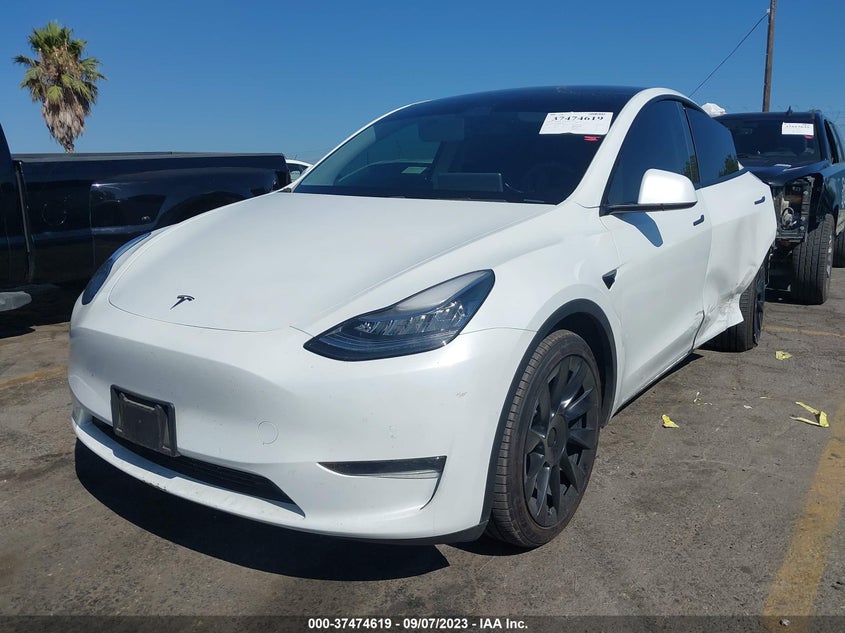 VIN 5YJYGDEE0MF079722 2021 TESLA MODEL Y LONG RANGE