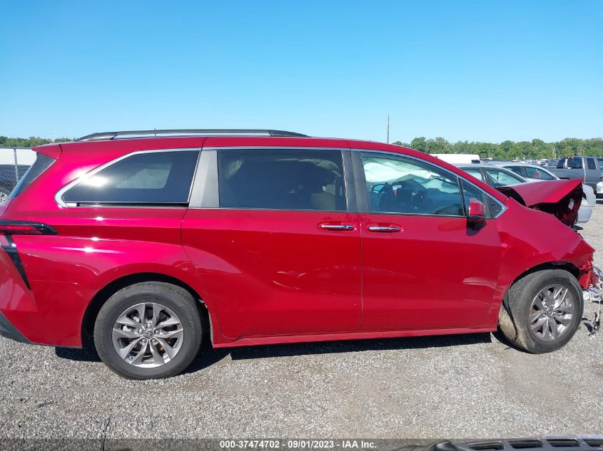 2023 TOYOTA SIENNA XLE - 5TDYSKFC5PS089467
