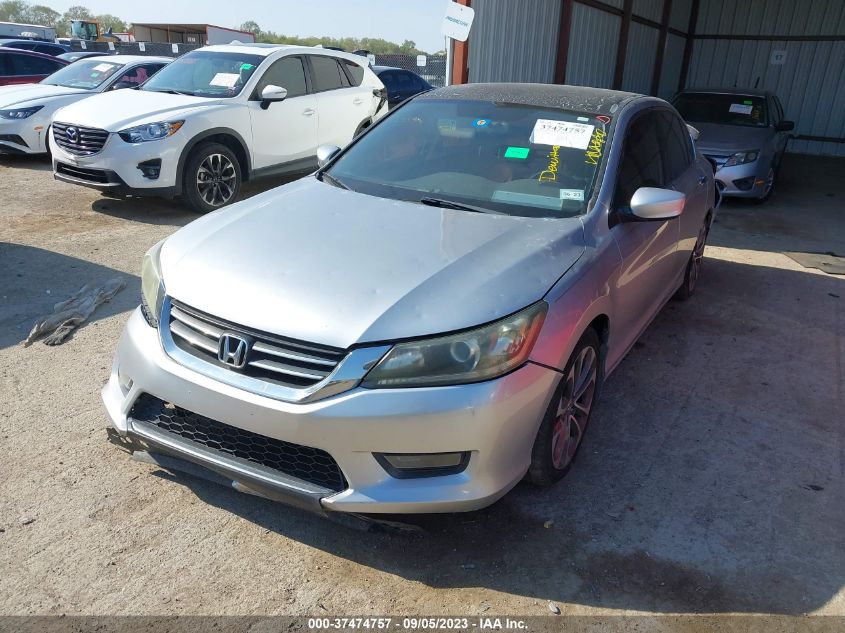 2014 HONDA ACCORD SEDAN SPORT - 1HGCR2F58EA002874