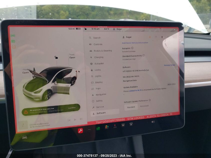 2023 TESLA MODEL Y - 7SAYGDEE4PF766886